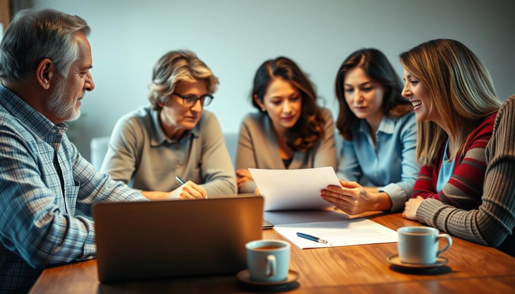 estate planning discussion with family